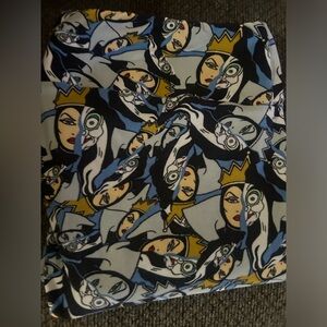Disney Evil Queen Luluroe Blue Printed Leggings T & C GUC